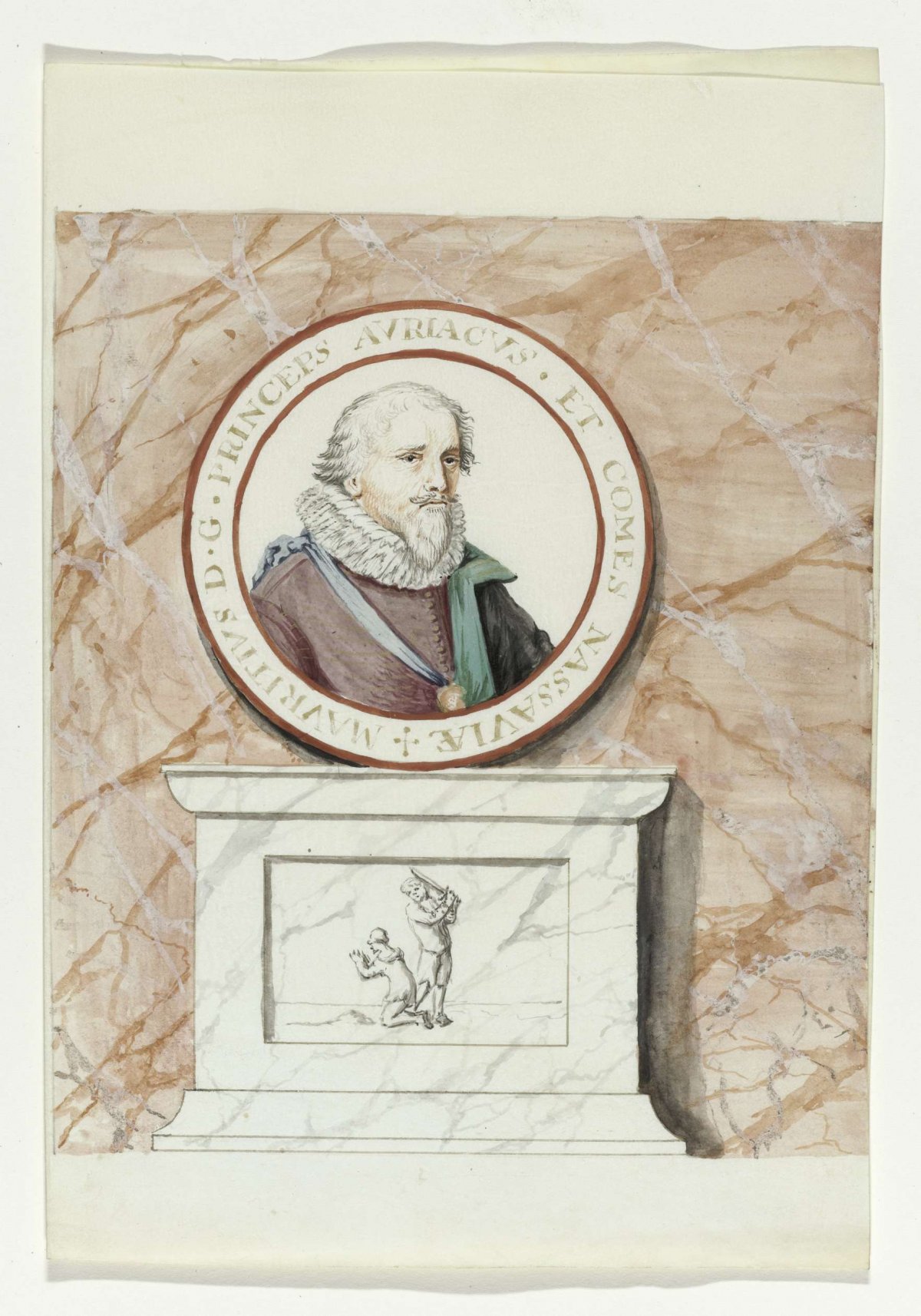 Portrait of Prince Maurice, anonymous, 1710 - 1720