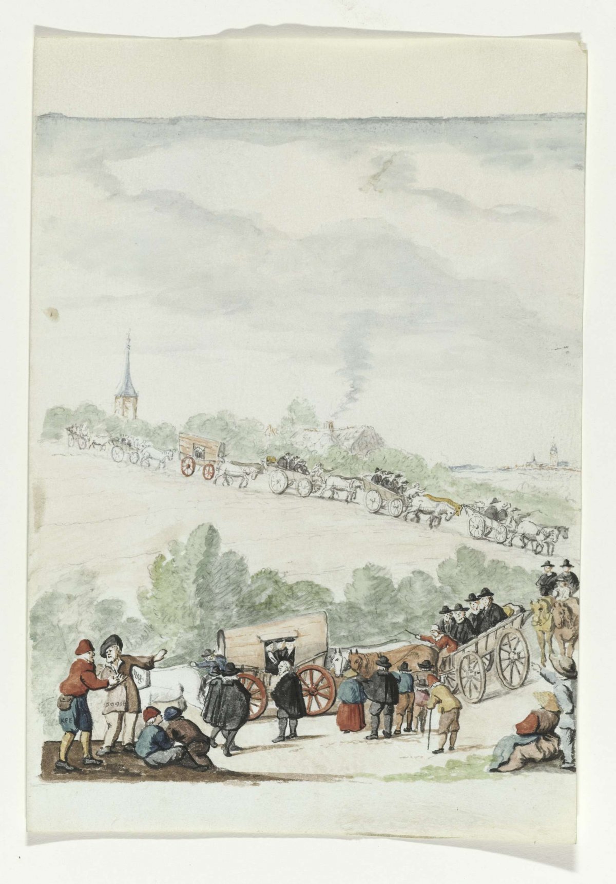 The exodus of the remonstrants, anonymous, 1710 - 1720