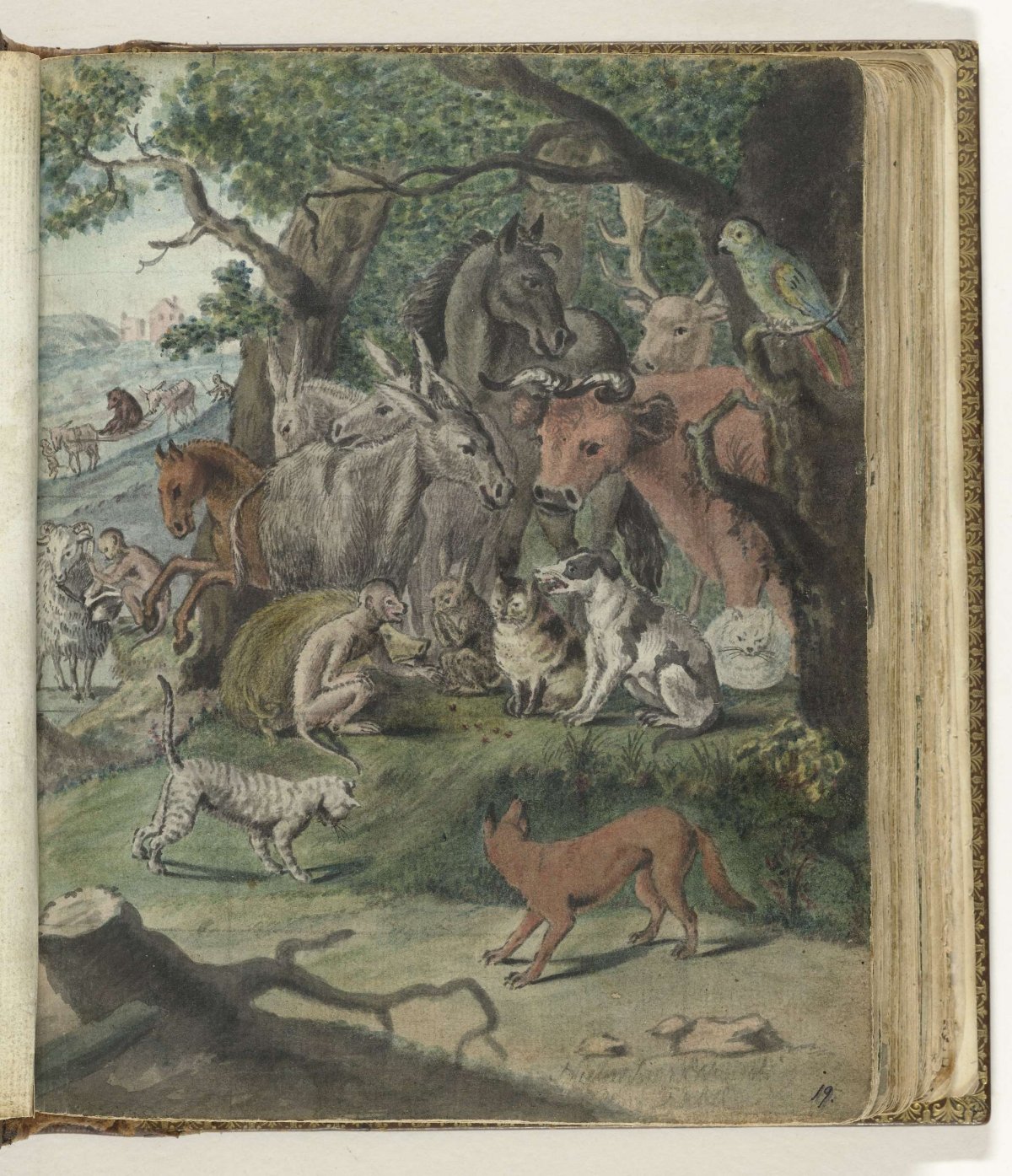 Dobbelende dieren., Jan Brandes, 1770 - 1808