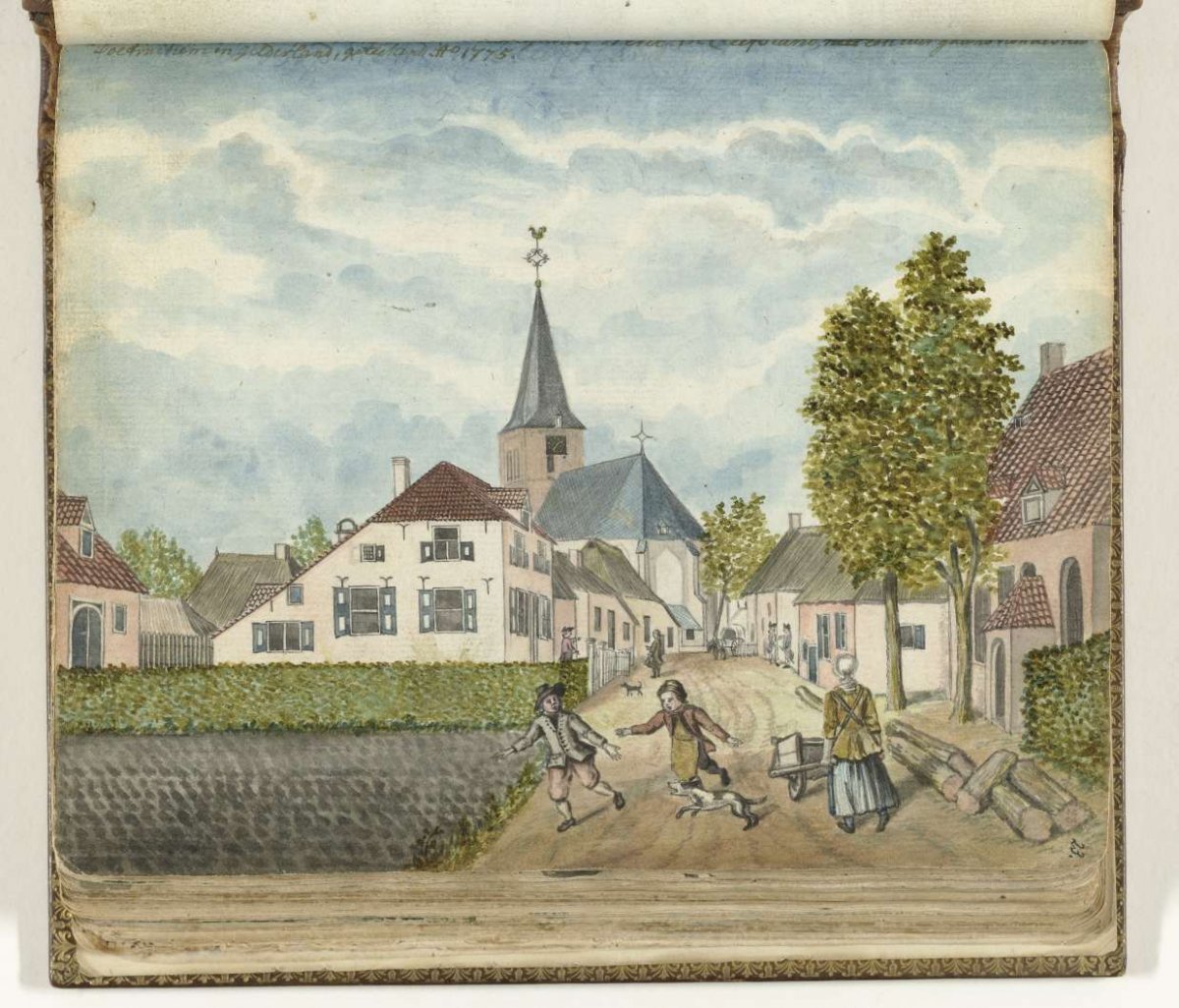 The village of Wehl in Cleefsland, Jan Brandes, 1775