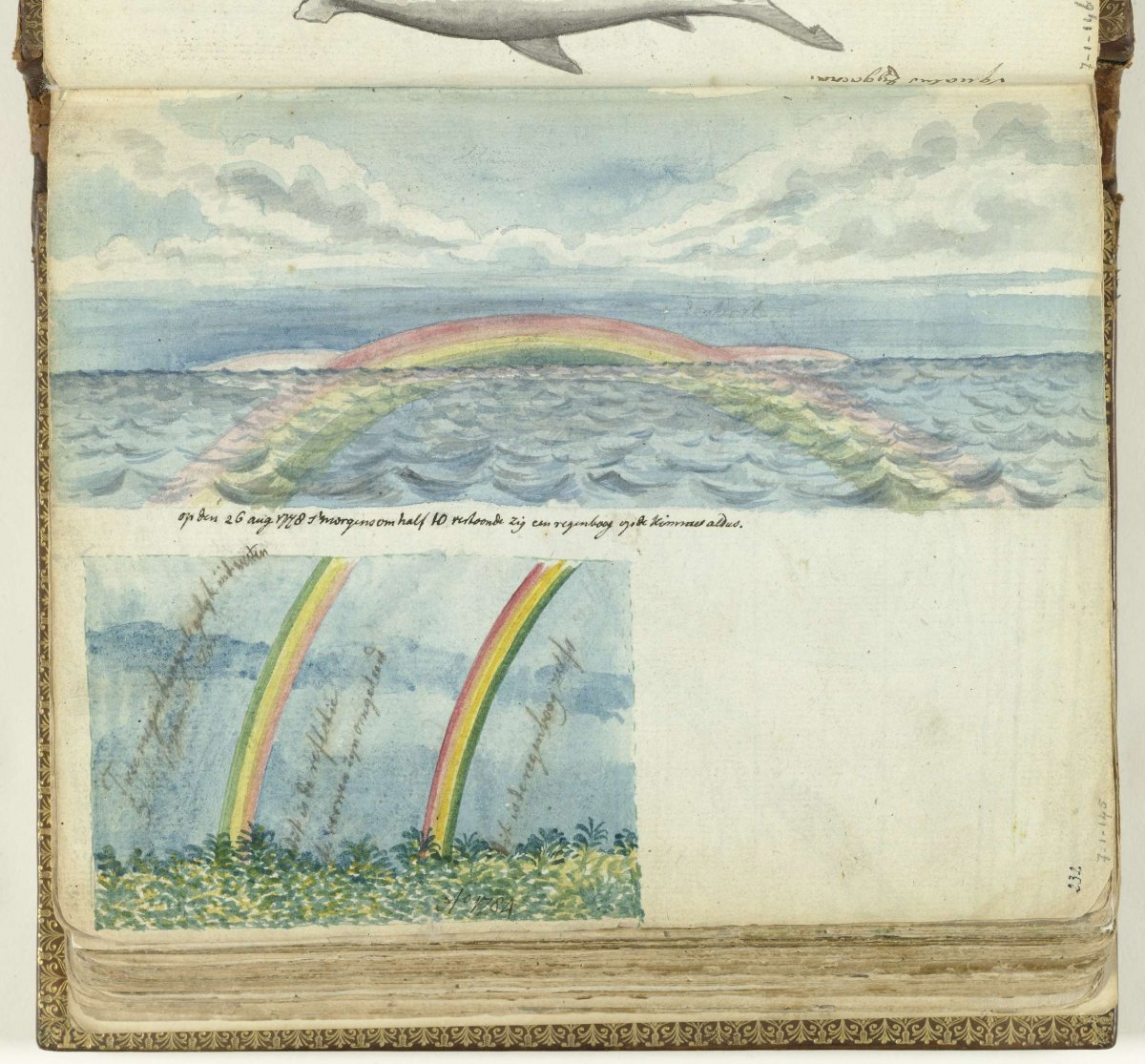 Rainbows at sea and on land, Jan Brandes, 1778 - 1784