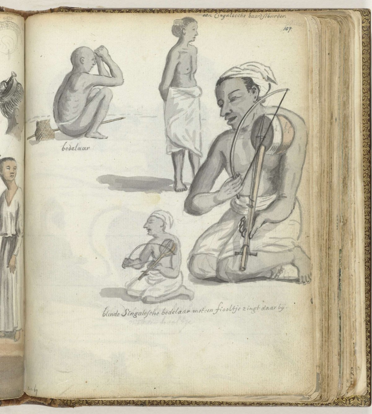 People types in Ceylon, Jan Brandes, 1785 - 1786