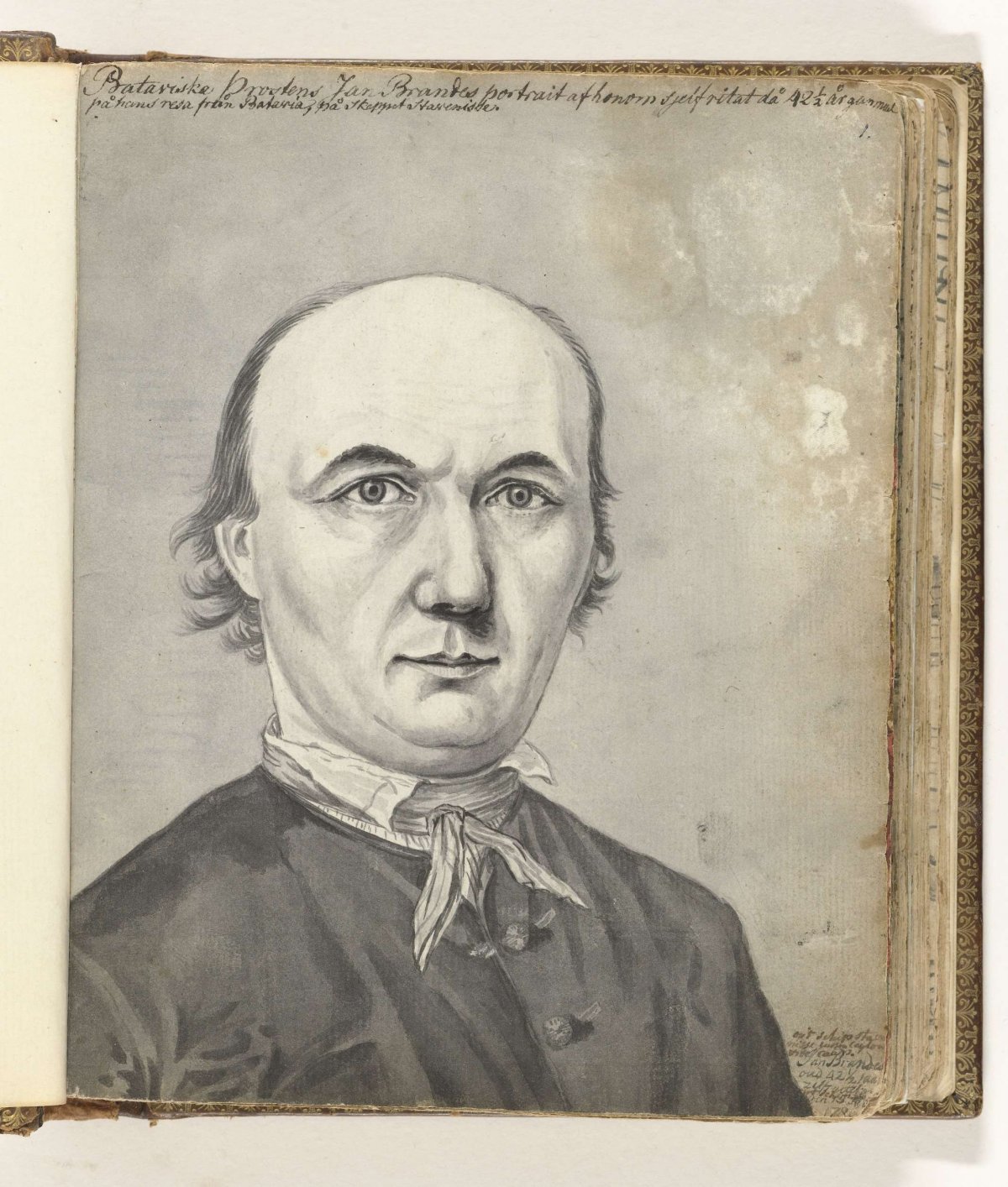 Zelfportret Jan Brandes, Jan Brandes, 1786
