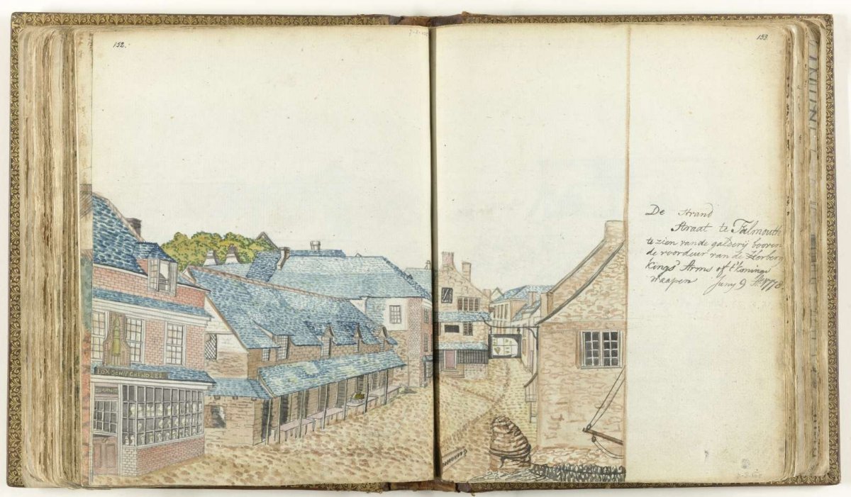 Strandstraat te Falmouth, Jan Brandes, 1778