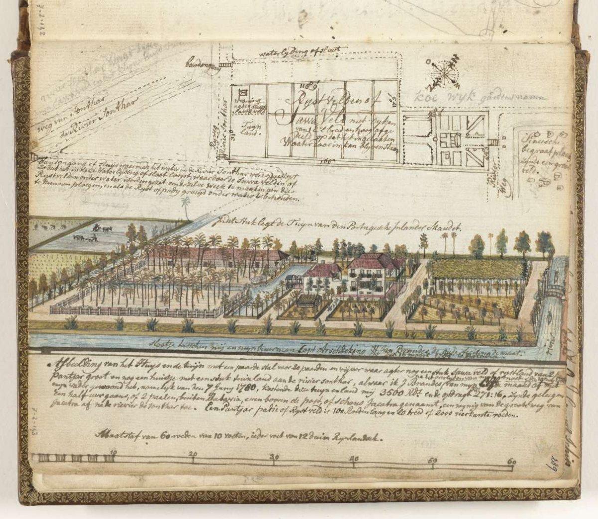 House and estate Brandes outside Batavia, Jan Brandes, 1785