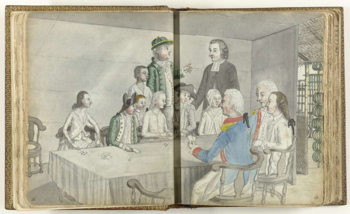 European card company in Ceylon, Jan Brandes, 1785