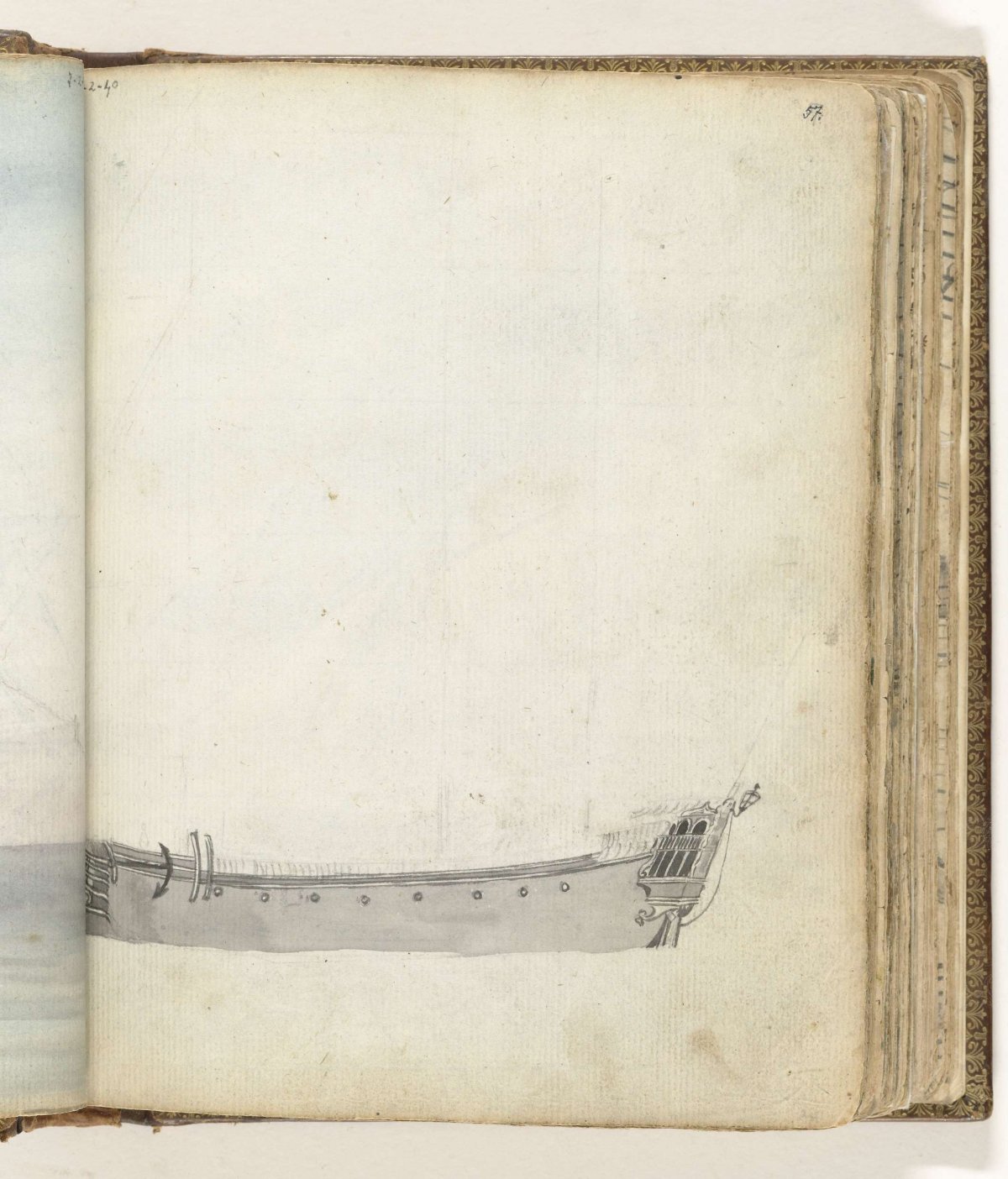 Hull of a ship, Jan Brandes, 1779 - 1787