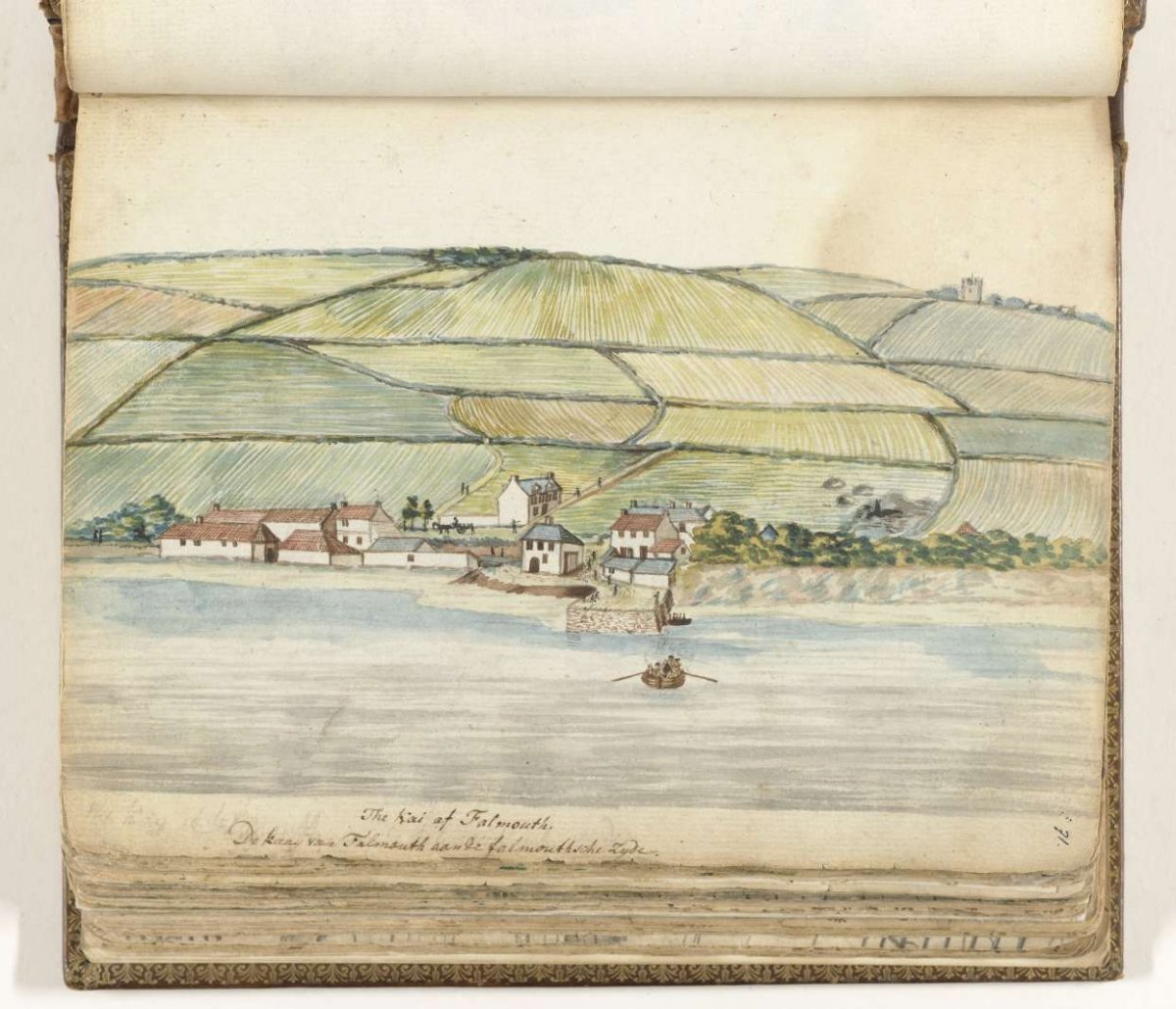 Falmouth wharf, Jan Brandes, 1778