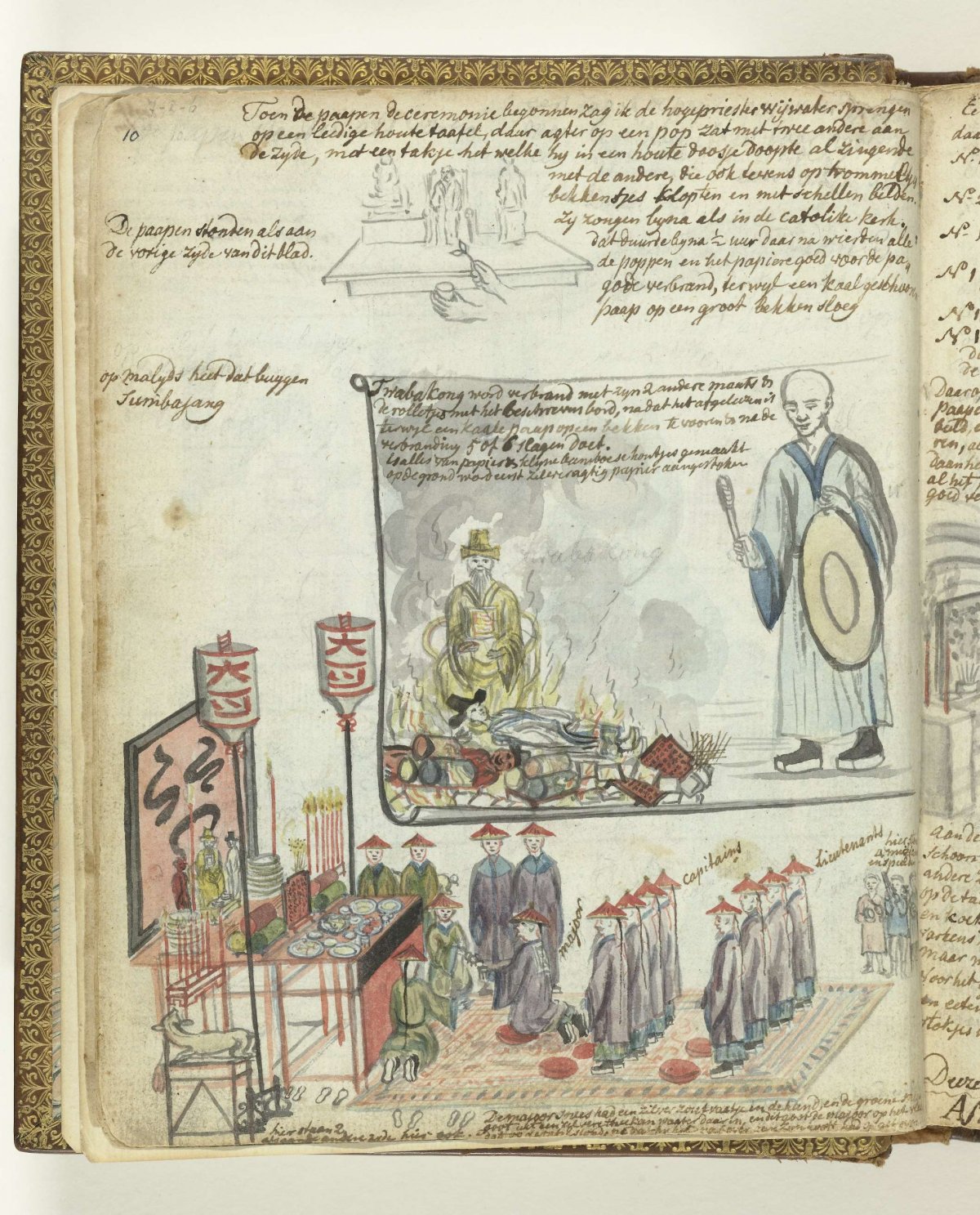 Chinese sacrificial ceremony in Batavia, Jan Brandes, 1779 - 1785