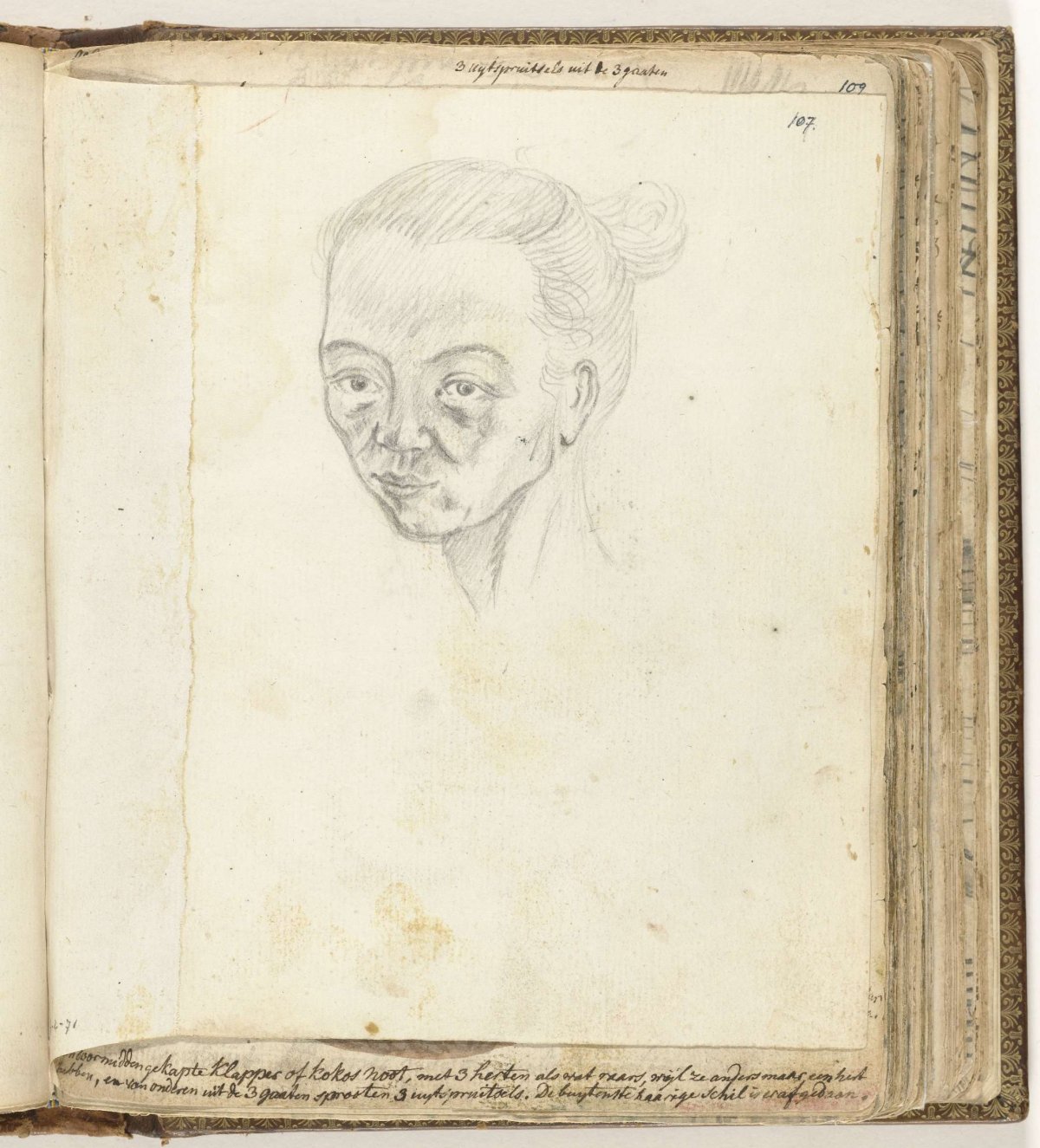 Portrait of an enslaved woman, Jan Brandes, 1779 - 1785
