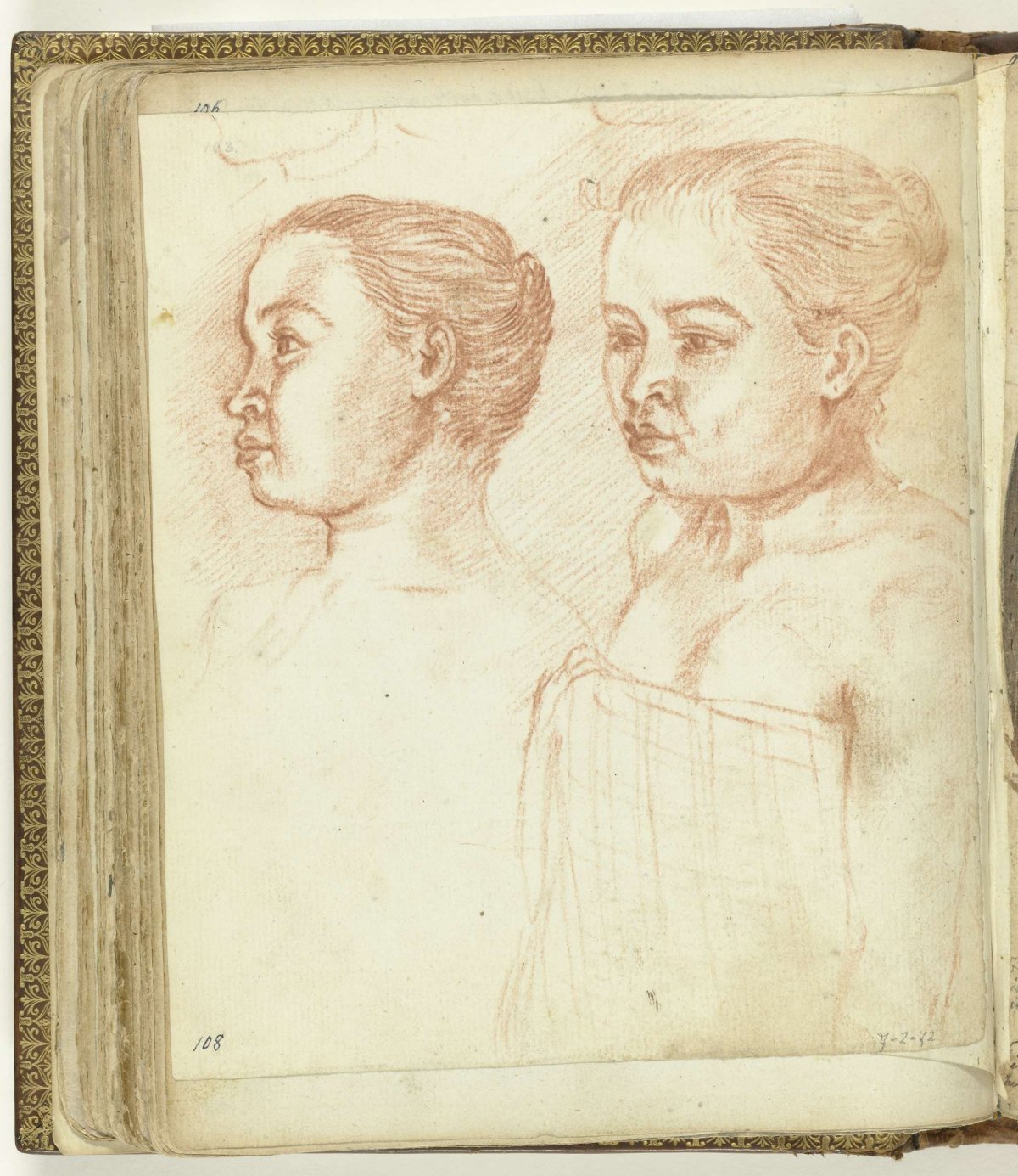 Two portraits of Rose, Jan Brandes, 1779 - 1785