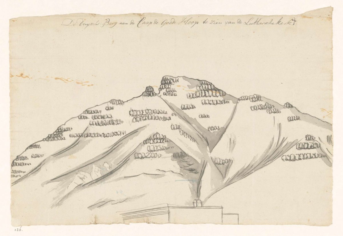 Devil's Peak near Cape Town, Jan Brandes, 1786 - 1787