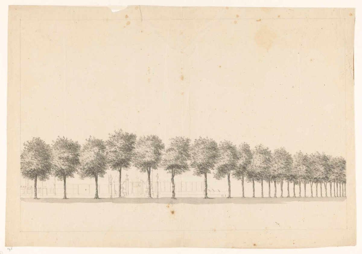 Bomenallee te Batavia, Jan Brandes, 1779 - 1785