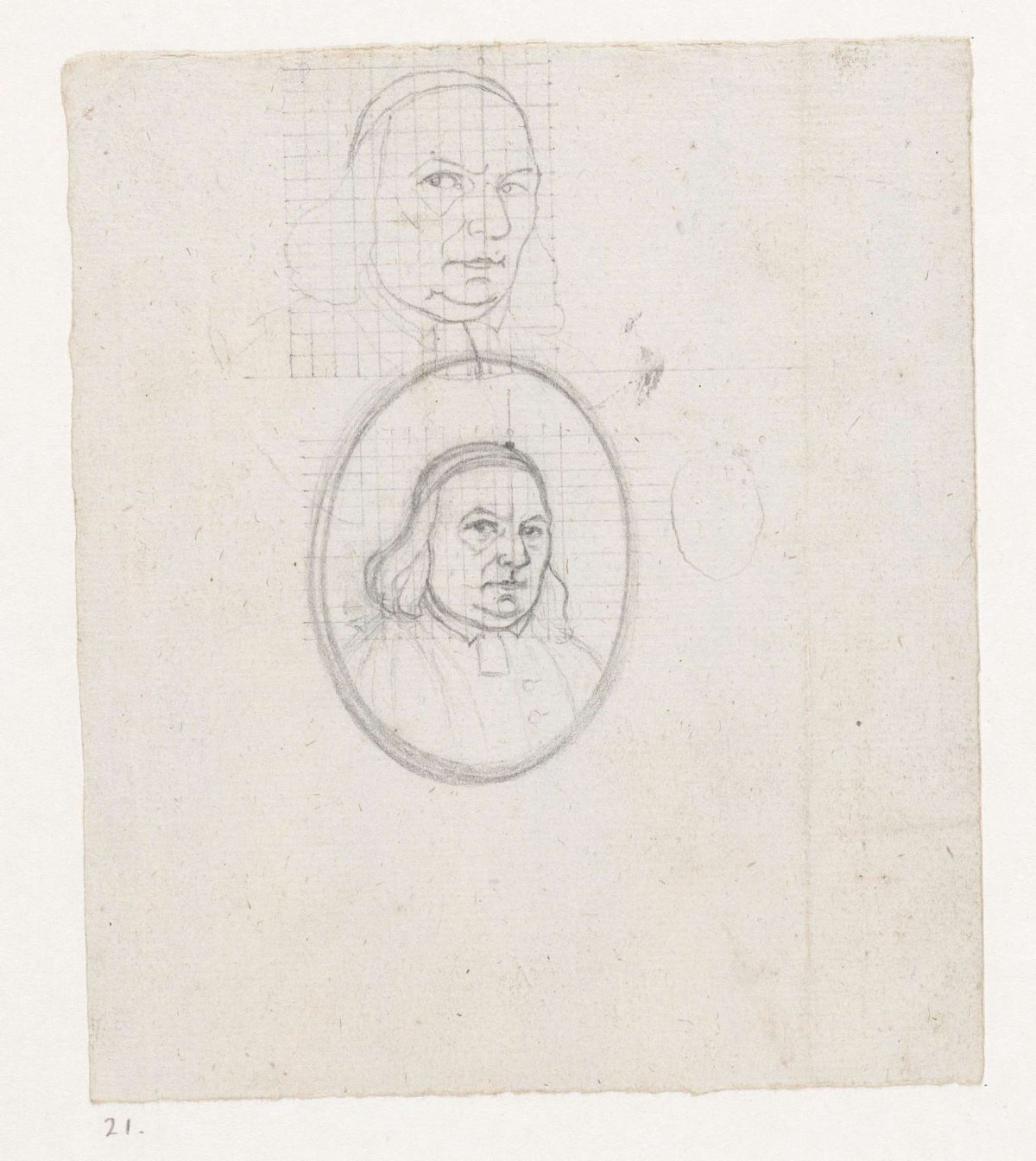 Study for self-portrait Jan Brandes, Jan Brandes, 1803 - 1806