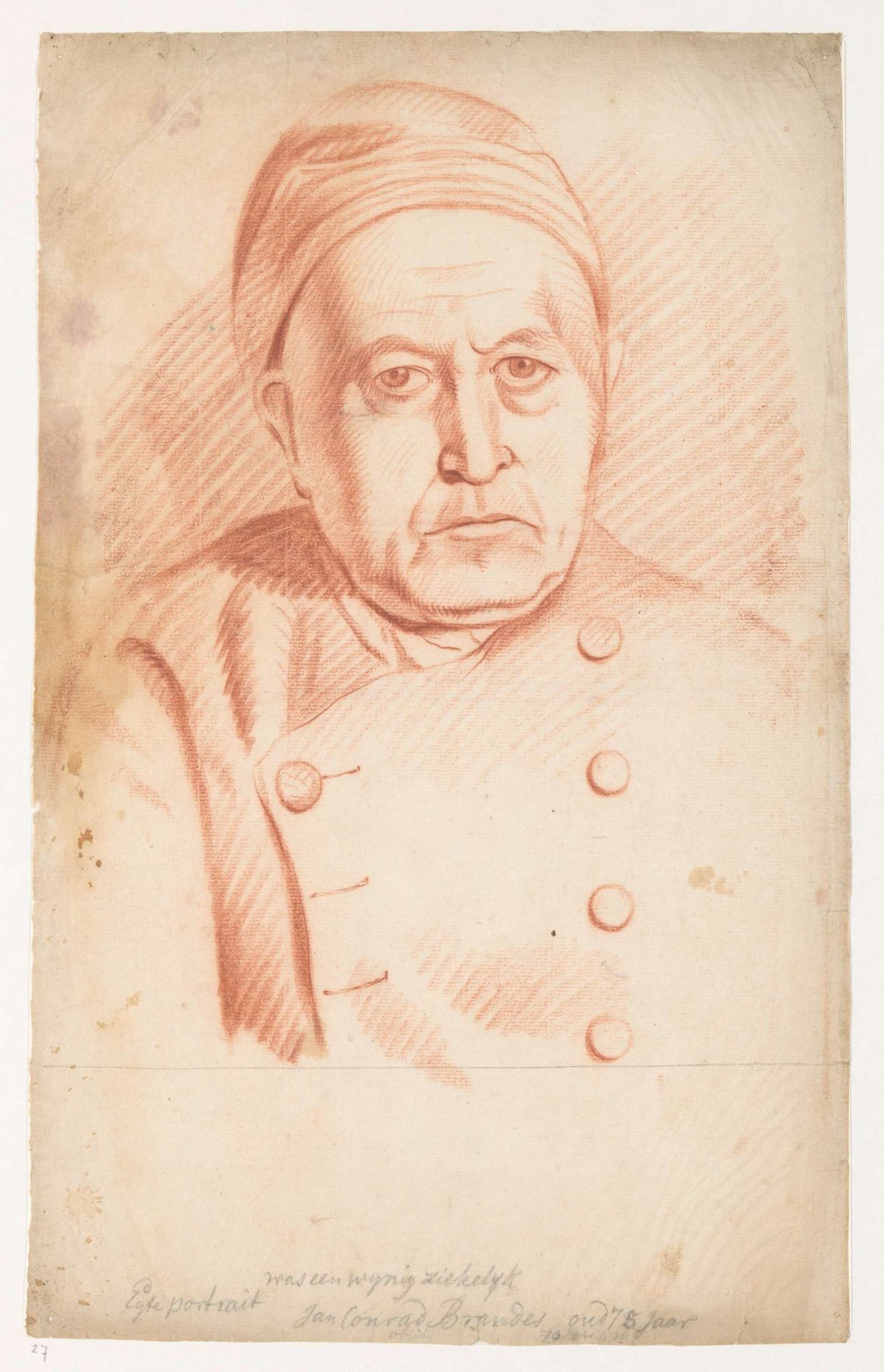Portrait of Jan Conrad Brandes, Jan Brandes, 1777