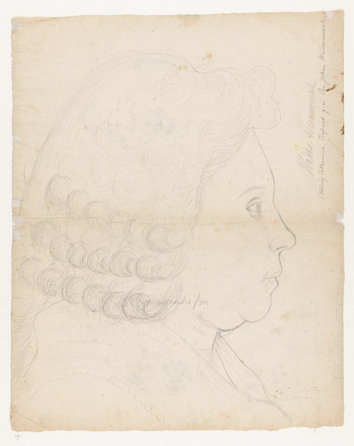 Portrait of Hedwig Catharina Wimermark, Jan Brandes, 1788 - 1806
