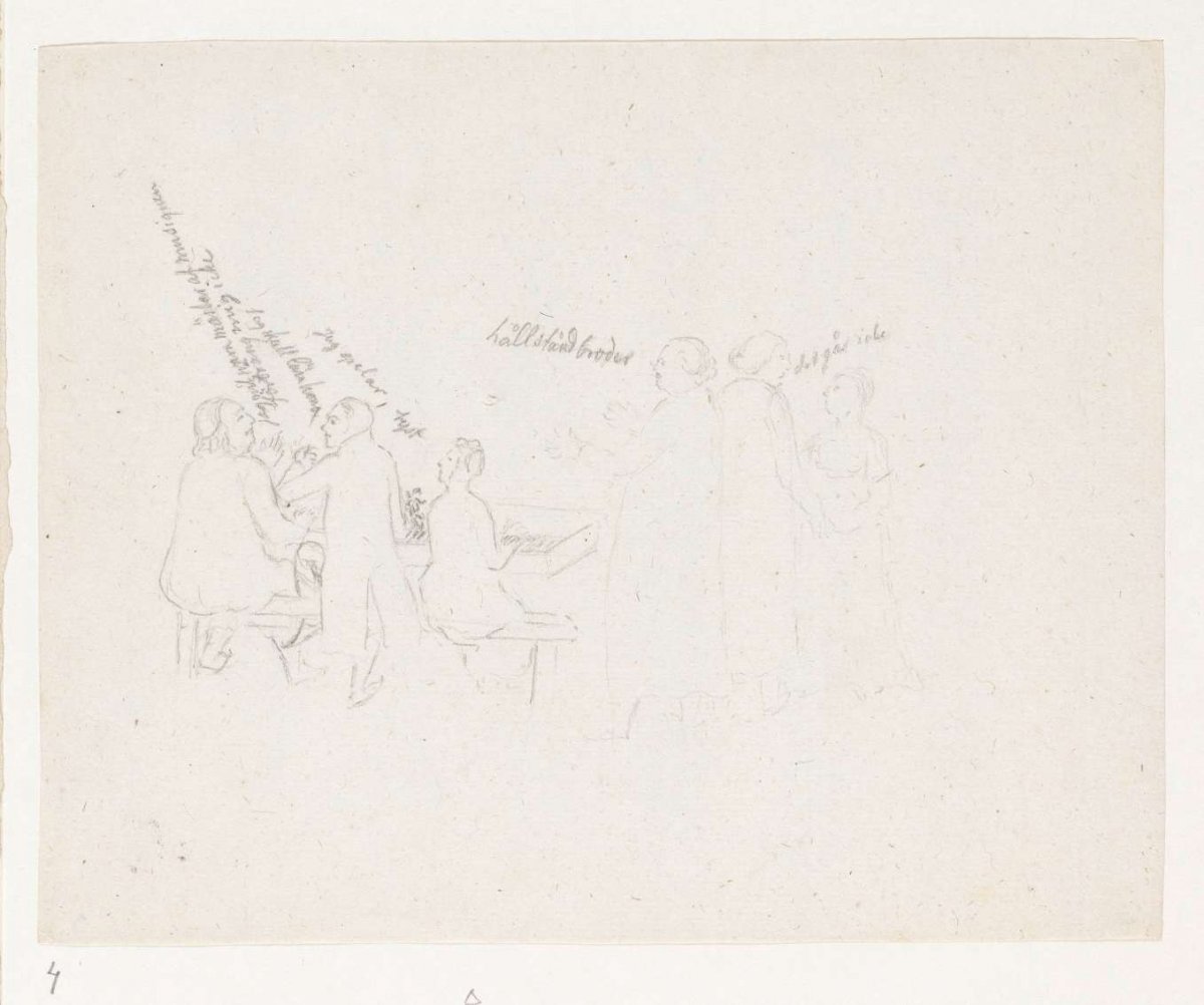 Familietafereel musicerend, Jan Brandes, 1802 - 1806