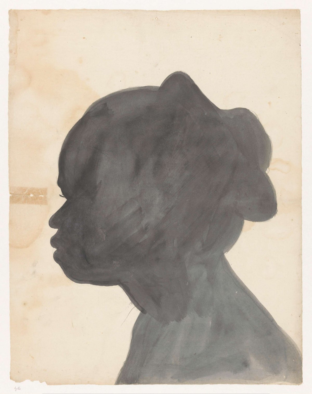 Silhouette portrait of Sara, Jan Brandes, 1783 - 1784