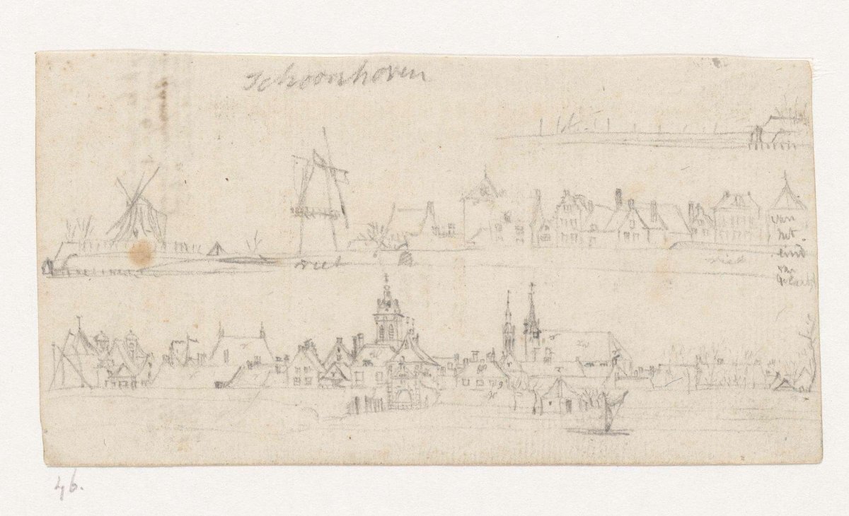 View of Schoonhoven, Jan Brandes, 1787