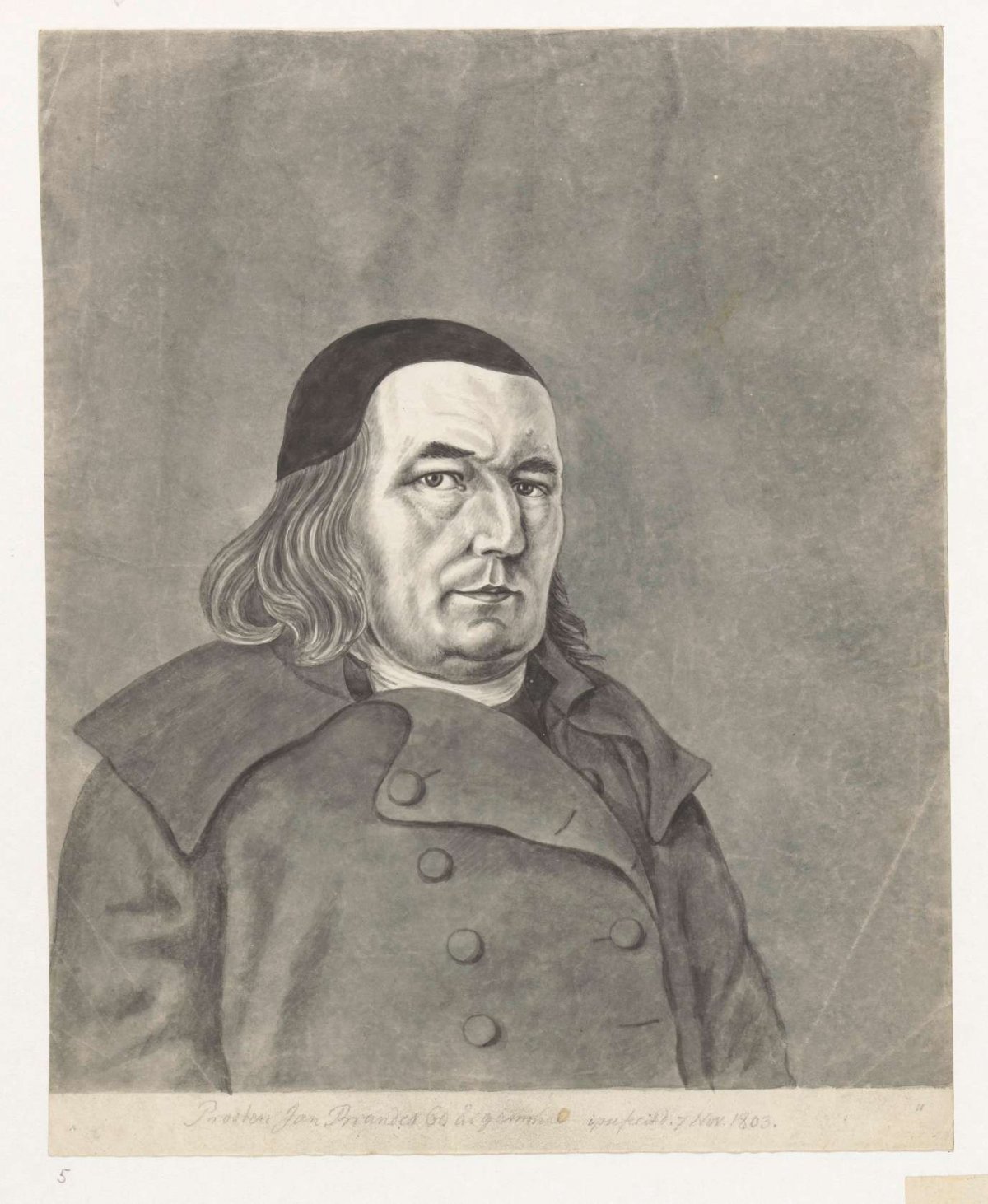 Zelfportret Jan Brandes 1803, Jan Brandes, 1803