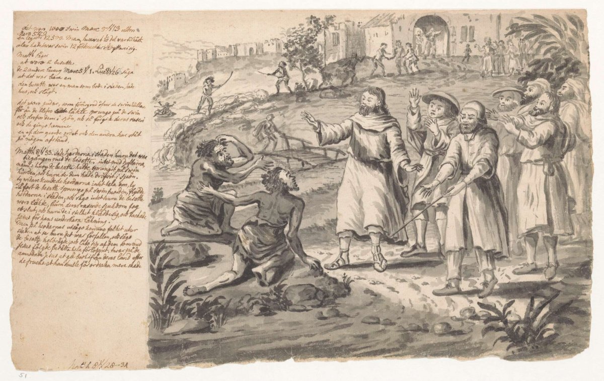 Christus geneest bezetenen, Jan Brandes, 1788 - 1808