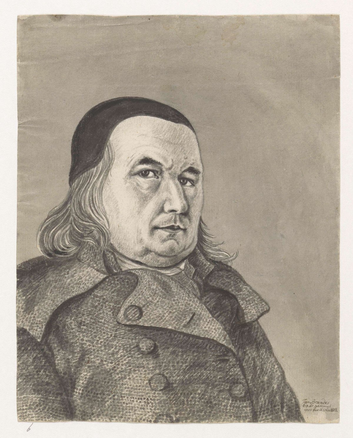 Self-portrait of Jan Brandes 1803, Jan Brandes, 1803
