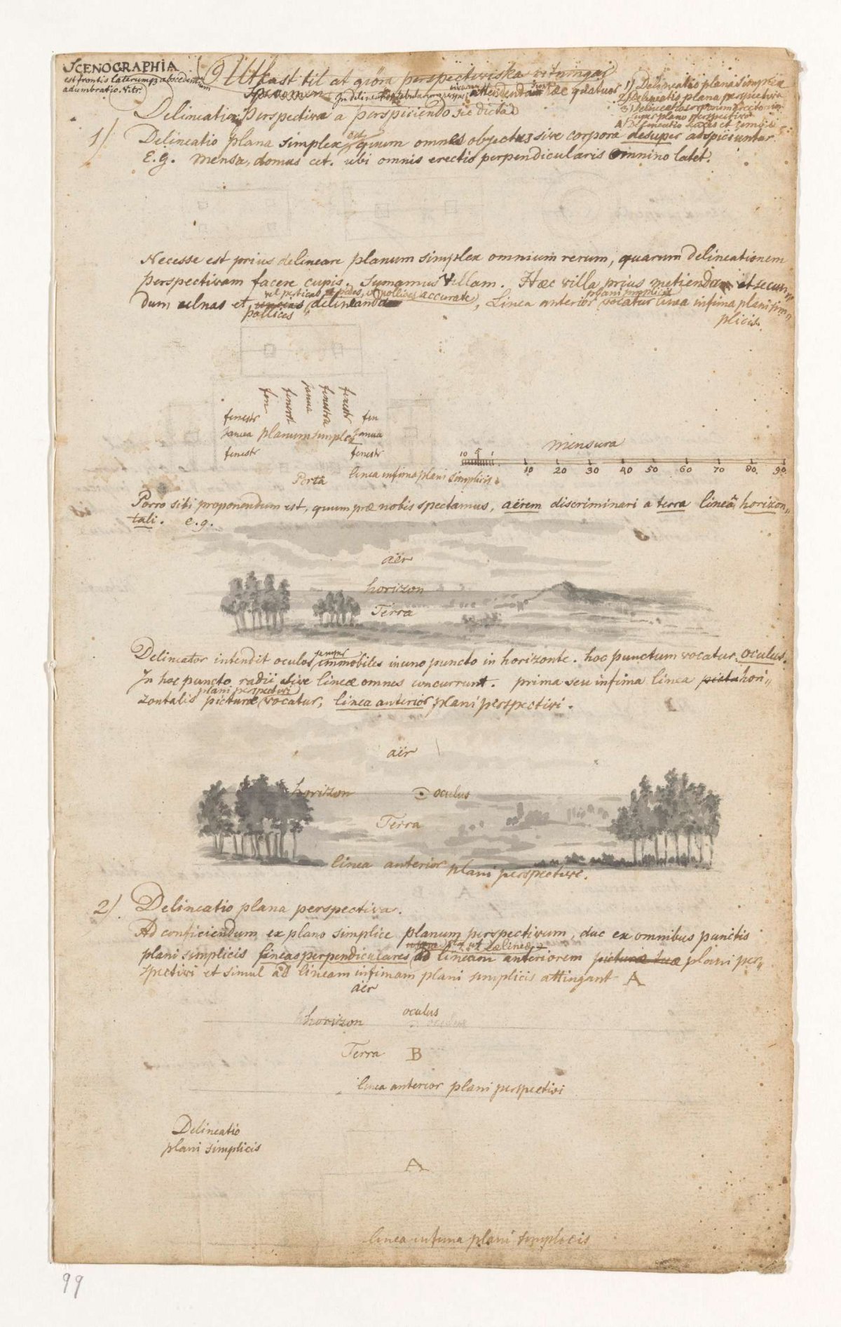 Scenographia of perspectiefleer, Jan Brandes, 1787 - 1808