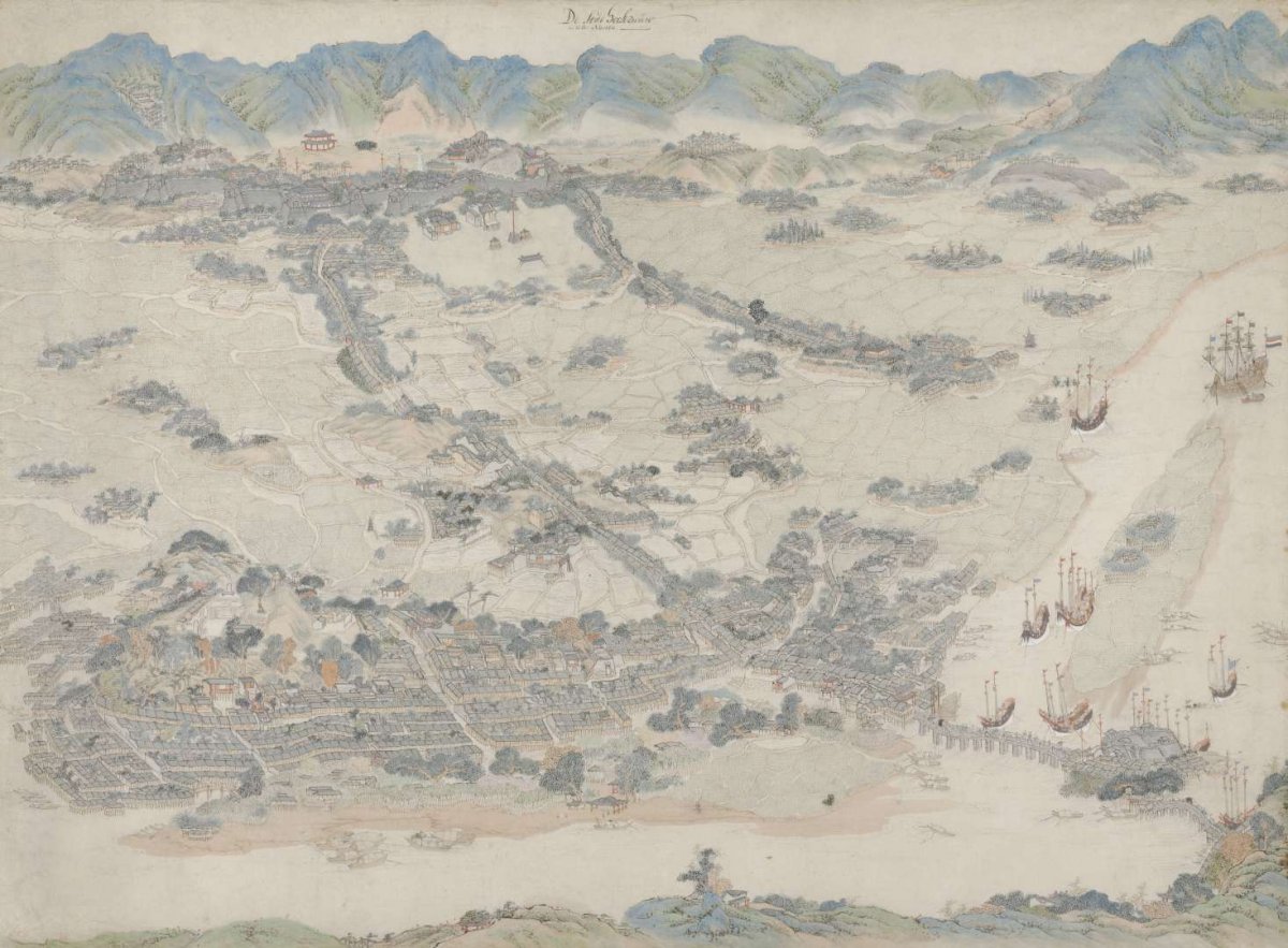 View of Fuzhou, anonymous, c. 1670 - c. 1700
