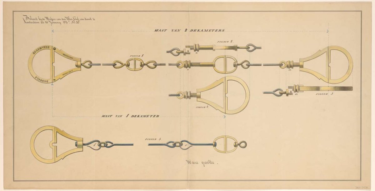 Size of 2 dekameters, A. van Emden, 1877