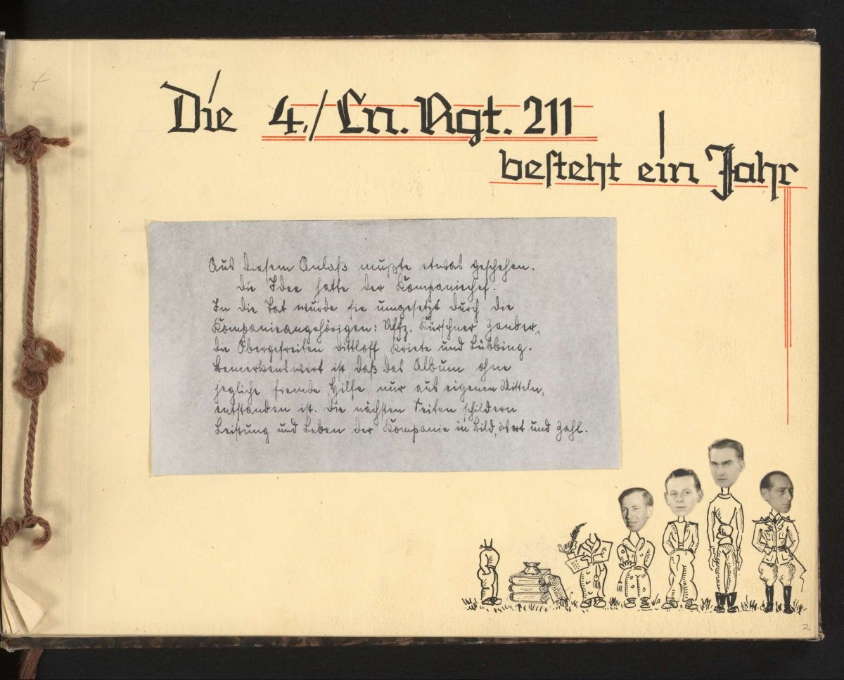 One-year anniversary of the Luftnachrichten-Regiment 211, 1942-1943, anonymous, 1942 - 1943