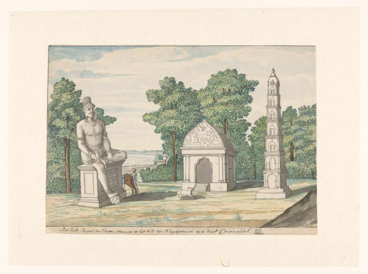Sanctuary at Negapatnam on the Coromandel coast, Jan Brandes, 1785
