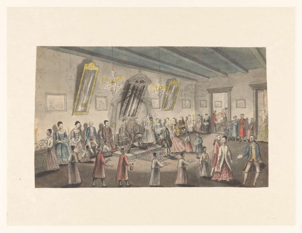 Hollands bruidsfeest te Batavia, Jan Brandes, 1779 - 1785
