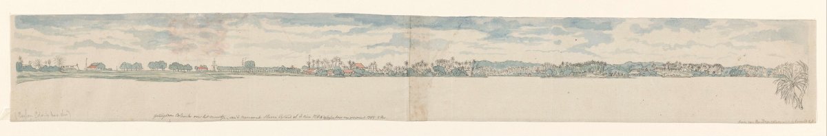 View of Colombo from Slave Island, Jan Brandes, 1785