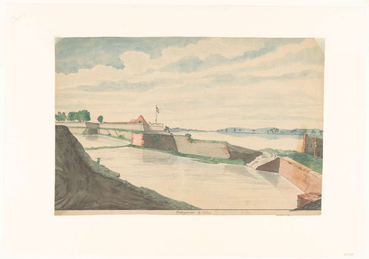 Fort Kranganoor near Cochin, Jan Brandes, 1785