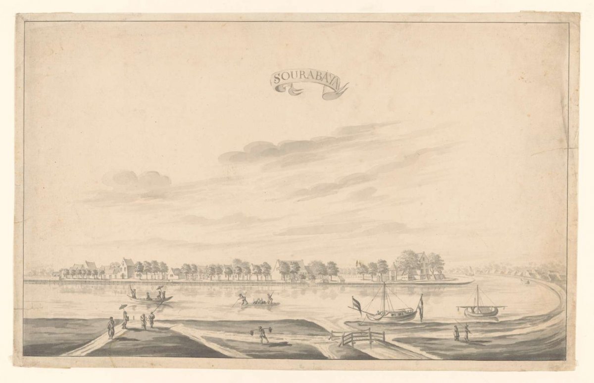 View of Surabaya, A. de Nelly, 1762 - 1783