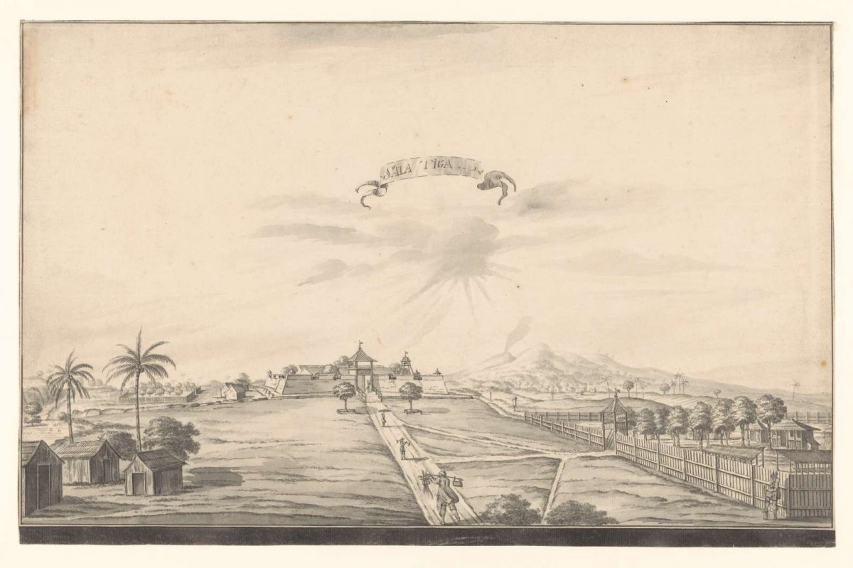 View of the fort at Salatiga, A. de Nelly, 1762 - 1783