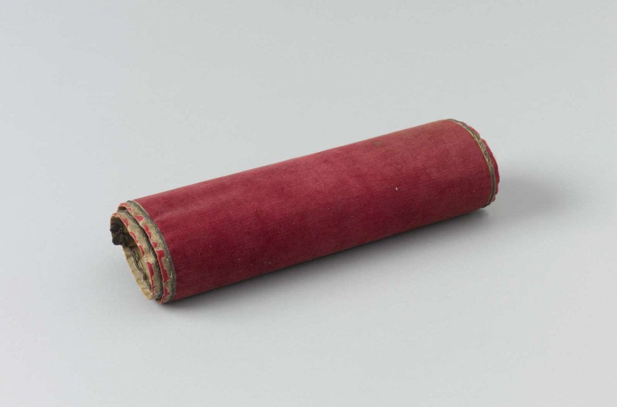 Drawing of a Rocket in a Red Velvet Encasing, anonymous, c. 1800