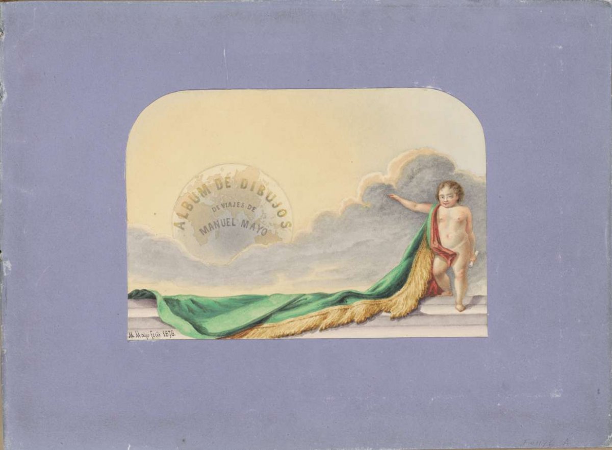 Titelblad van Album de Dibujos de Viajes de Manuel Mayo, Manuel Mayo, 1876