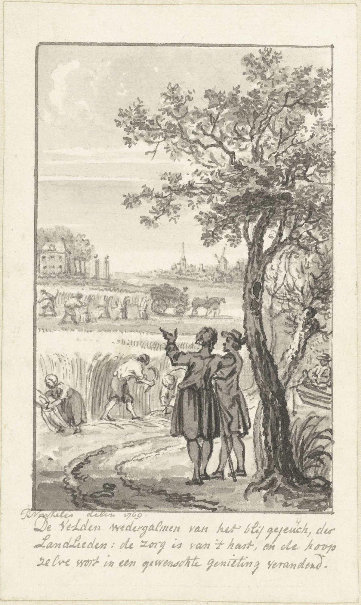 Zomer, Reinier Vinkeles (I), 1769