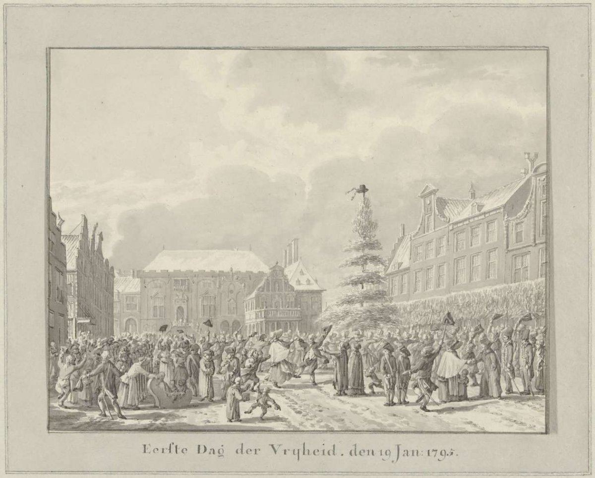 Omwenteling te Haarlem, 19 januari 1795, Vincent Jansz. van der Vinne, 1795