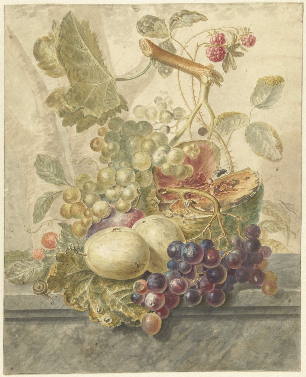 Still life with fruit, Hendrik Schwegman, 1771 - 1816