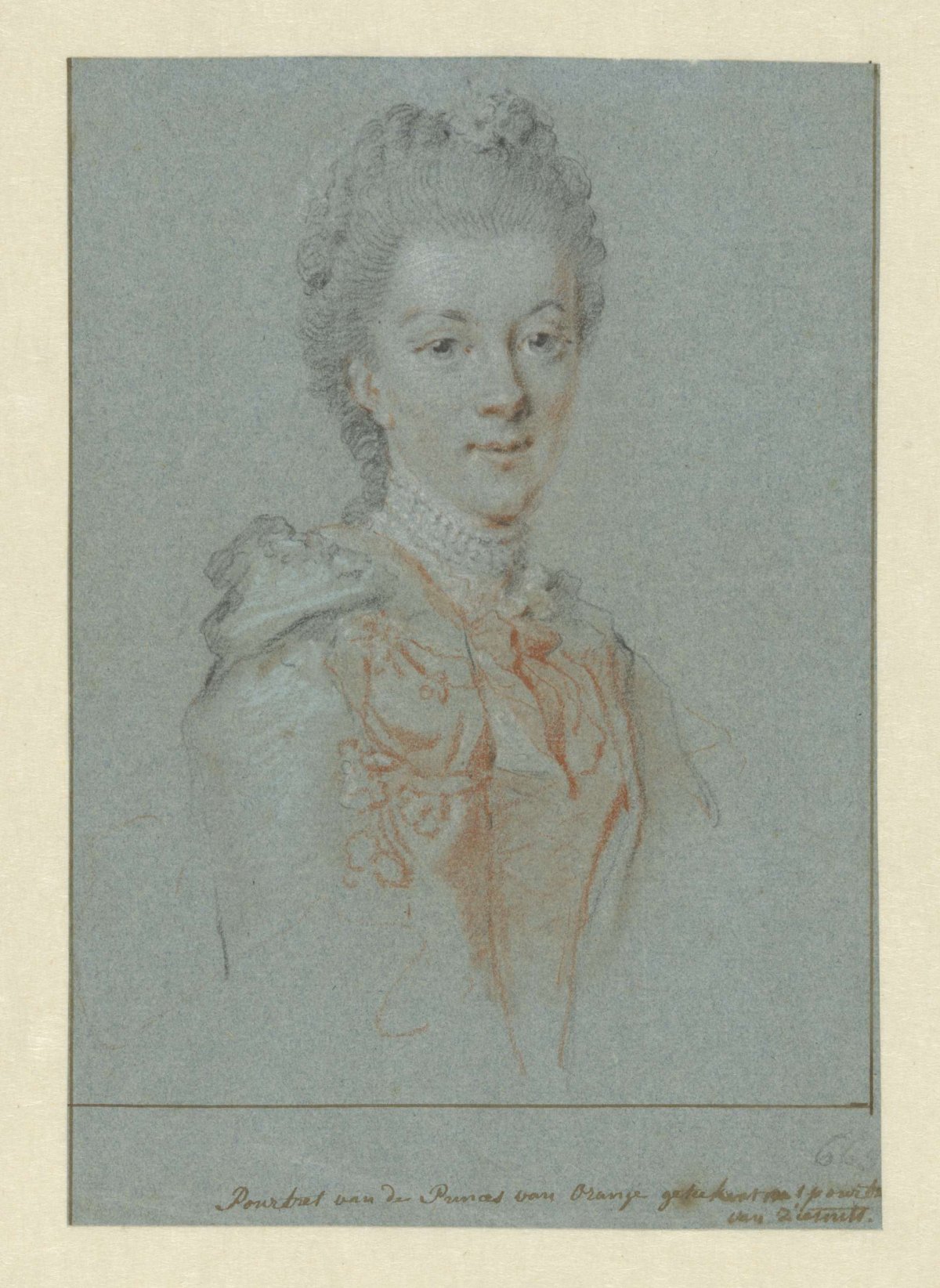 Portrait of Wilhelmina Frederica Sophia of Prussia, Aert Schouman, 1770 - 1792