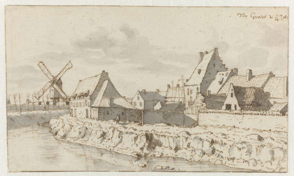 View of Grave, Noord-Brabant, Barend Klotz, 1674 - 1676