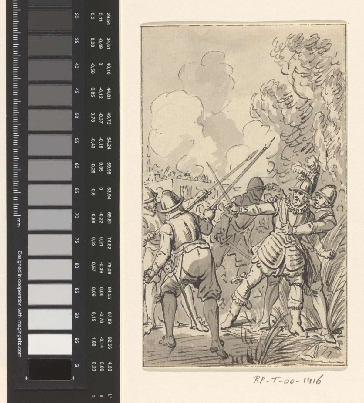 Capture of Philip of Marnix by the Spaniards at Maaslandsluis, 1573, Jacobus Buys, 1783 - 1785