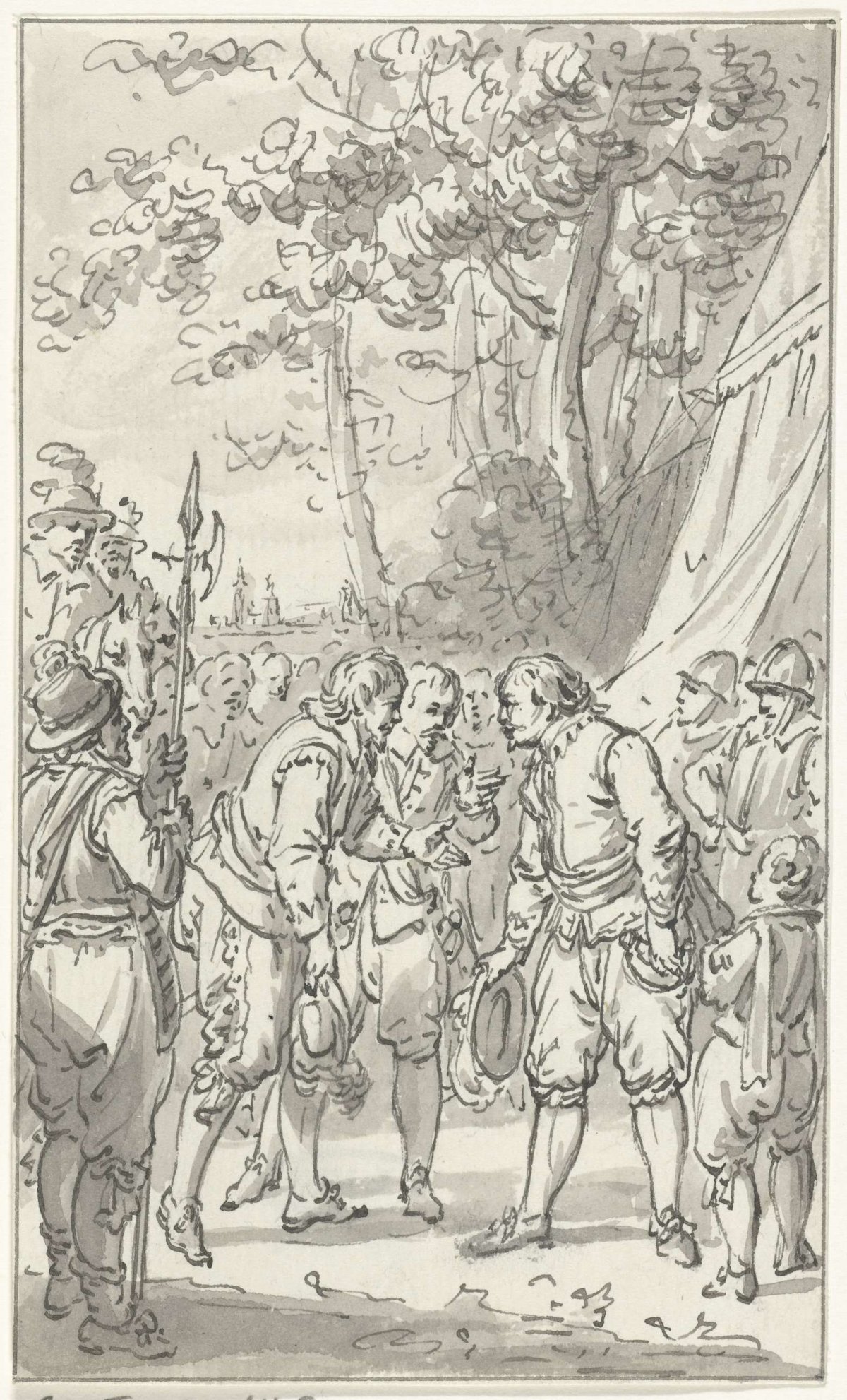 Frederick Henry is greeted as a field general in the French army, 1635, Jacobus Buys, 1784 - 1786