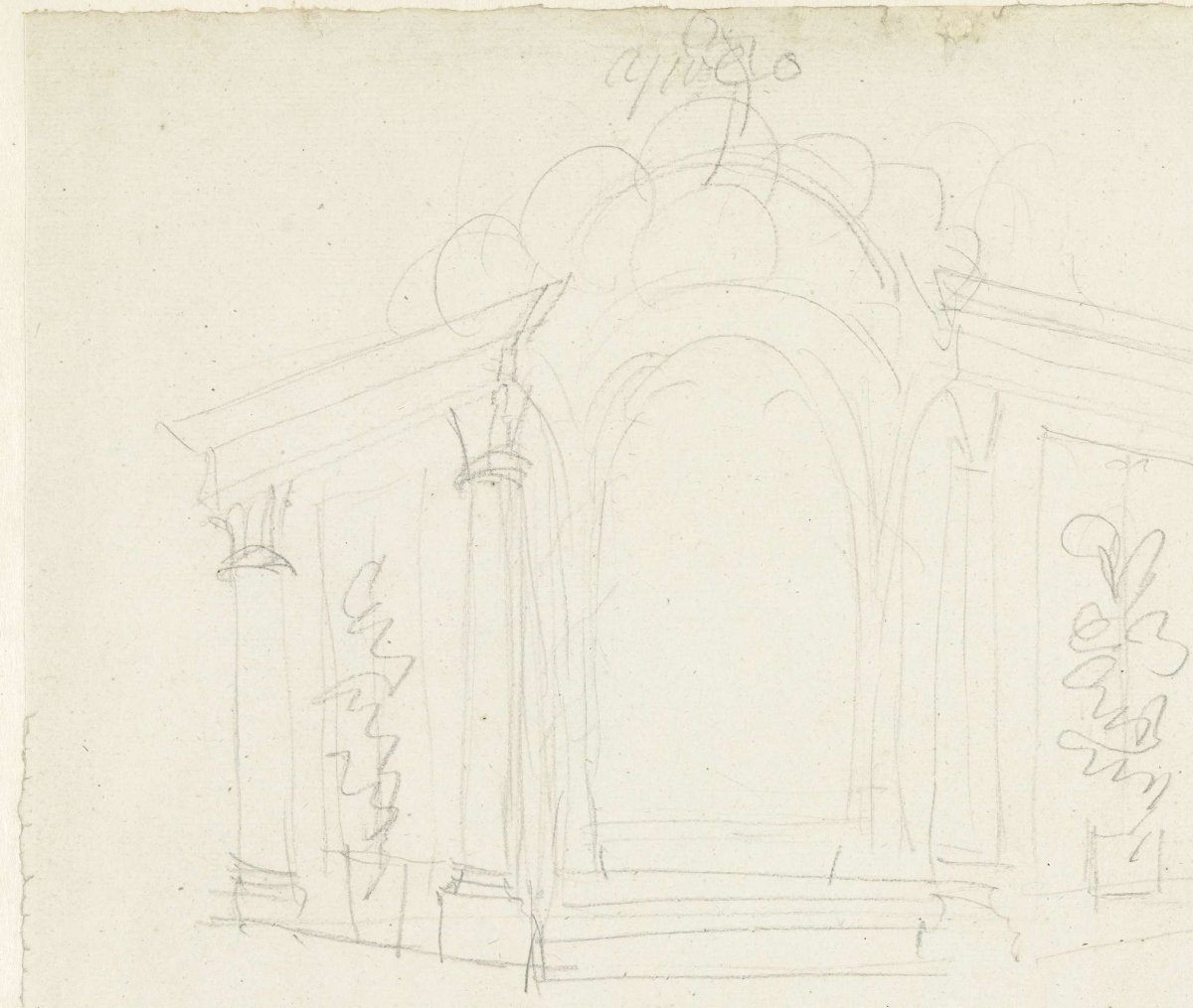 Design for a decoration on the occasion of the Alliance with France, June 19, 1795, Jan Bulthuis, 1795