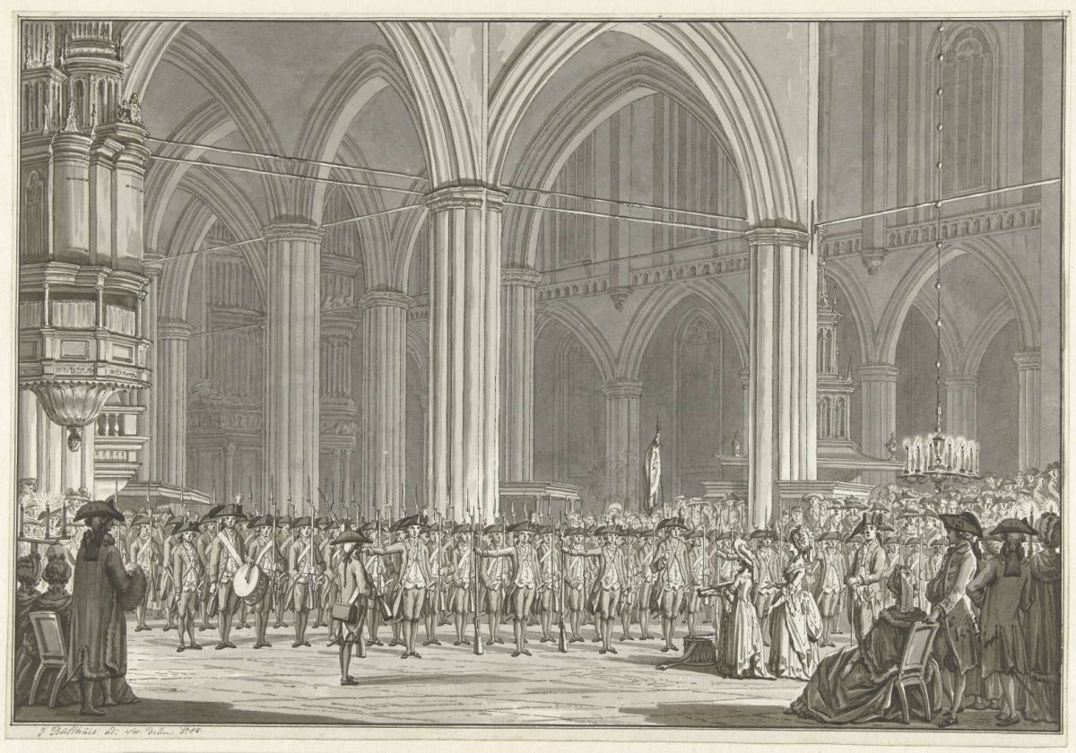Society Pro Patria in the New Church, 1786, Jan Bulthuis, 1786