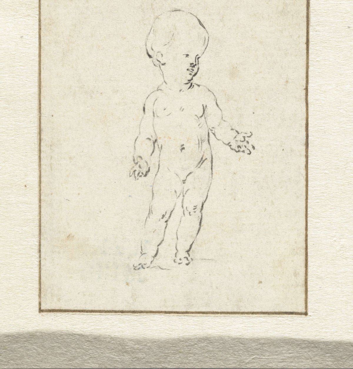Standing child, Abraham Delfos, 1741 - 1820