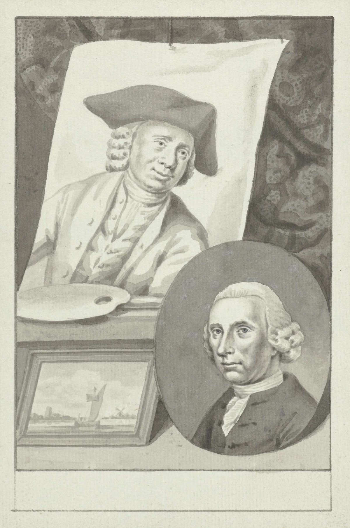 Portrait of an artist, Roeland van Eynden, c. 1757 - c. 1819