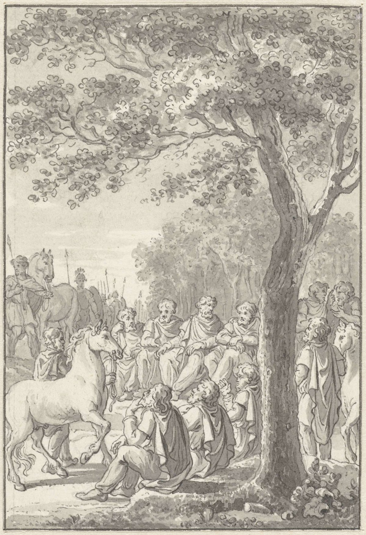 Council meeting of the Batavians, Engelbertus Matthias Engelberts, 1784 - 1786
